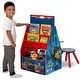 preview thumbnail 2 of 3, Delta Children PAW Patrol Deluxe Kids Art Table - Easel, Desk, Stool, Toy Organizer