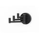preview thumbnail 3 of 4, Alno Contemporary I Triple Pivoting Bathroom Towel / Robe Hook Bronze