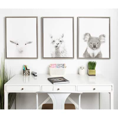 Kate and Laurel Sylvie Koala Framed Canvas Wall Art by Simon Te Tai