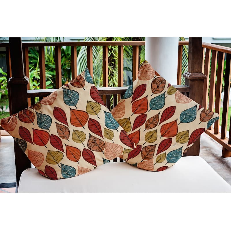 Autumn Leaves Fall Indoor/Outdoor Throw Pillow