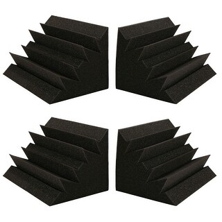 AGPTEK Bass Traps Acoustic Foam Panels Sound Proof Absorbing Noise ...