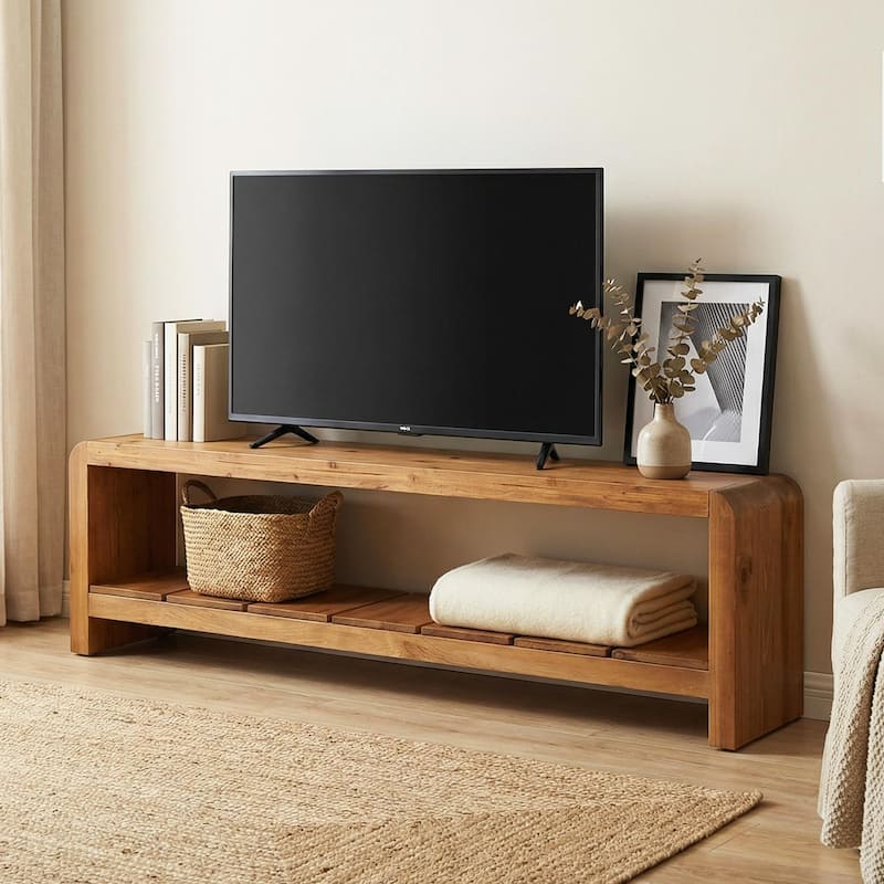 59.06" TV Stand for 55/60/65-Inch TVs - Brown