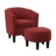 preview thumbnail 32 of 34, Carson Carrington Home Macedon Accent Chair with Ottoman