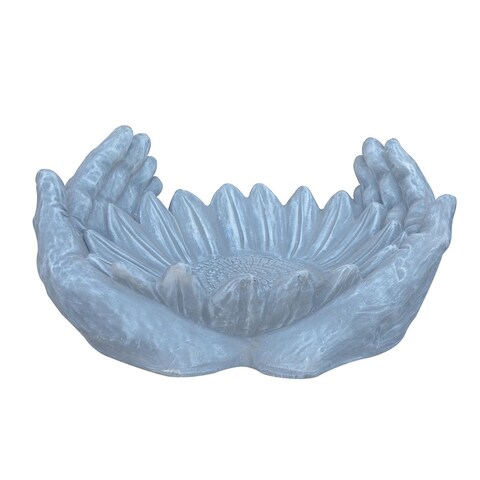 10" Palm Birdbath