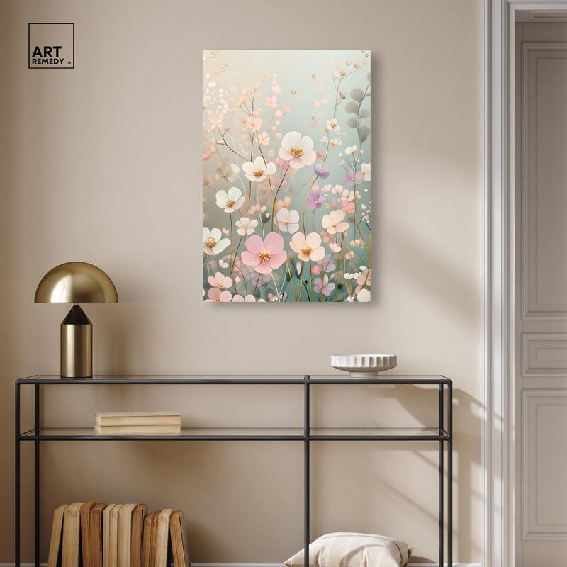 Tiny Blooms I Canvas by Art Remedy, Gallery Wrapped