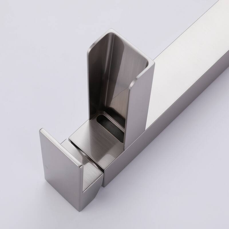 Single Handle Square Tall Waterfall Bathroom Sink Faucet