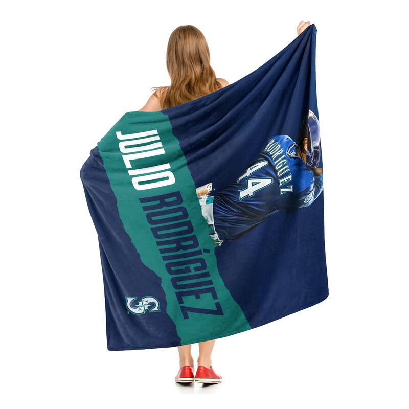 MLB Seattle Mariners Player Julio Rodriguez Silk Touch Throw Blanket
