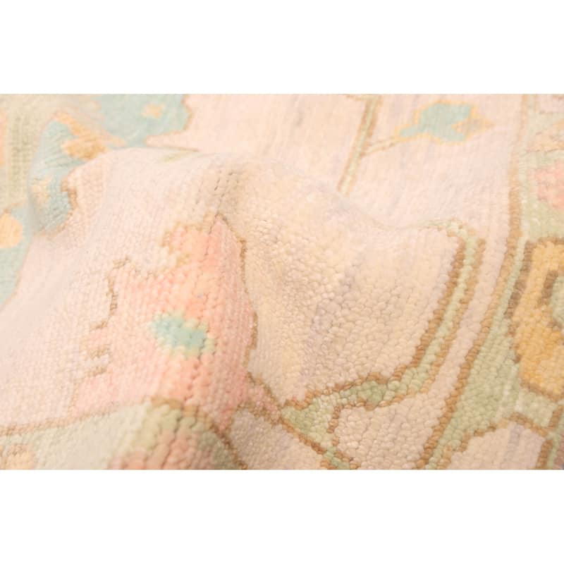 ECARPETGALLERY Hand-knotted Modern Oushak Beige Wool Rug - 10'2 x 14'1