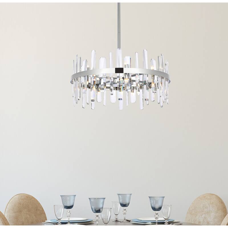 Indigo Home 25 inch crystal round pendant