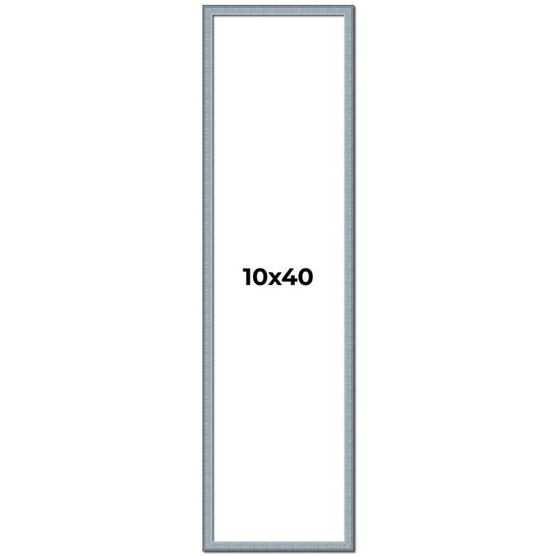 10x40 Frame Rustic Sky Blue Solid Wood Picture Frame | 0.75 Inch