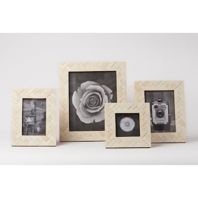 Criss-Cross Photo Frame - WHITE