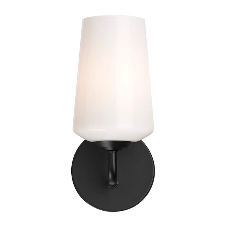 Progress Lighting P710149 Celino 11" Tall Wall Sconce with White Glass