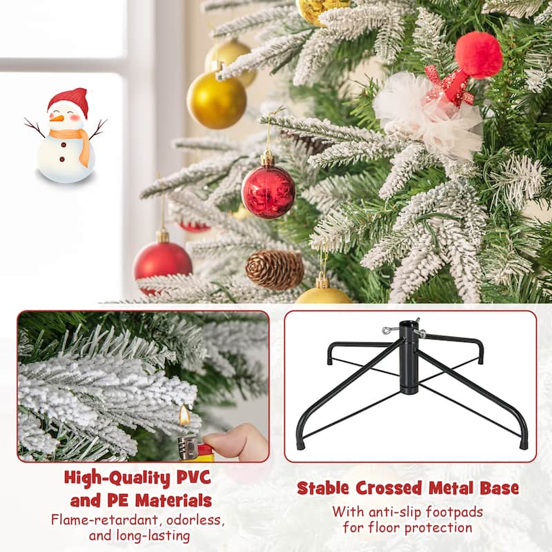 Gymax 6/7.5/9 ft Artificial Christmas Tree w/ 765/1135/1871 Branch - See Details