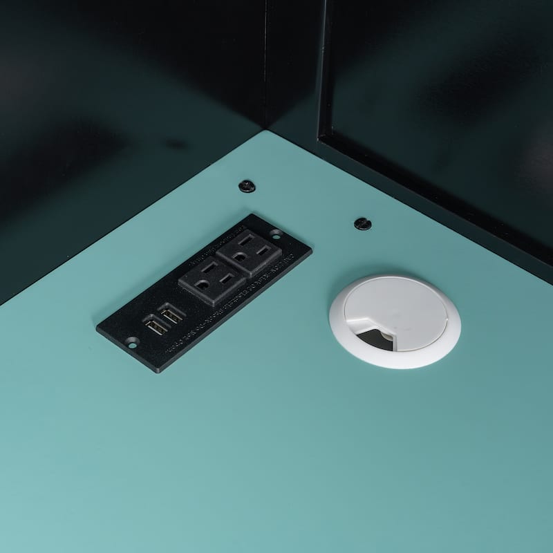 Full Loft Gaming Bed with Desk, RGB Light & Charging Station by Harper&Bright Designs