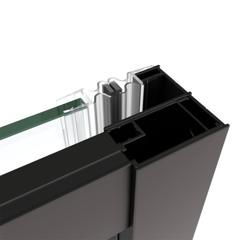 56"-60"W x 72"H Sliding Shower Door with 1/4" Tempered Glass