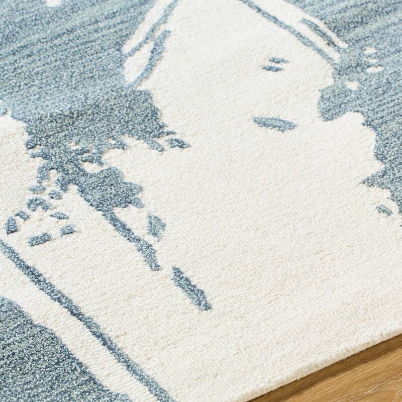 Jarrod Casual Abstract Wool Area Rug