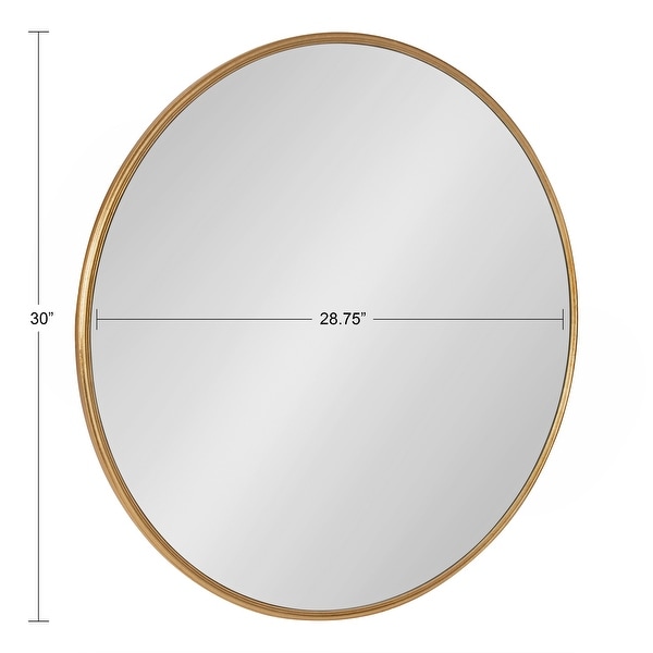 Kate and Laurel Caskill Round Framed Wall Mirror - 30" Diameter