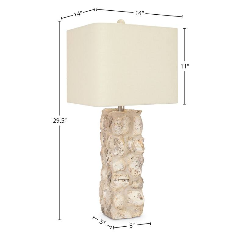 Paradise Shell Table Lamp with Oyster Shell Shade