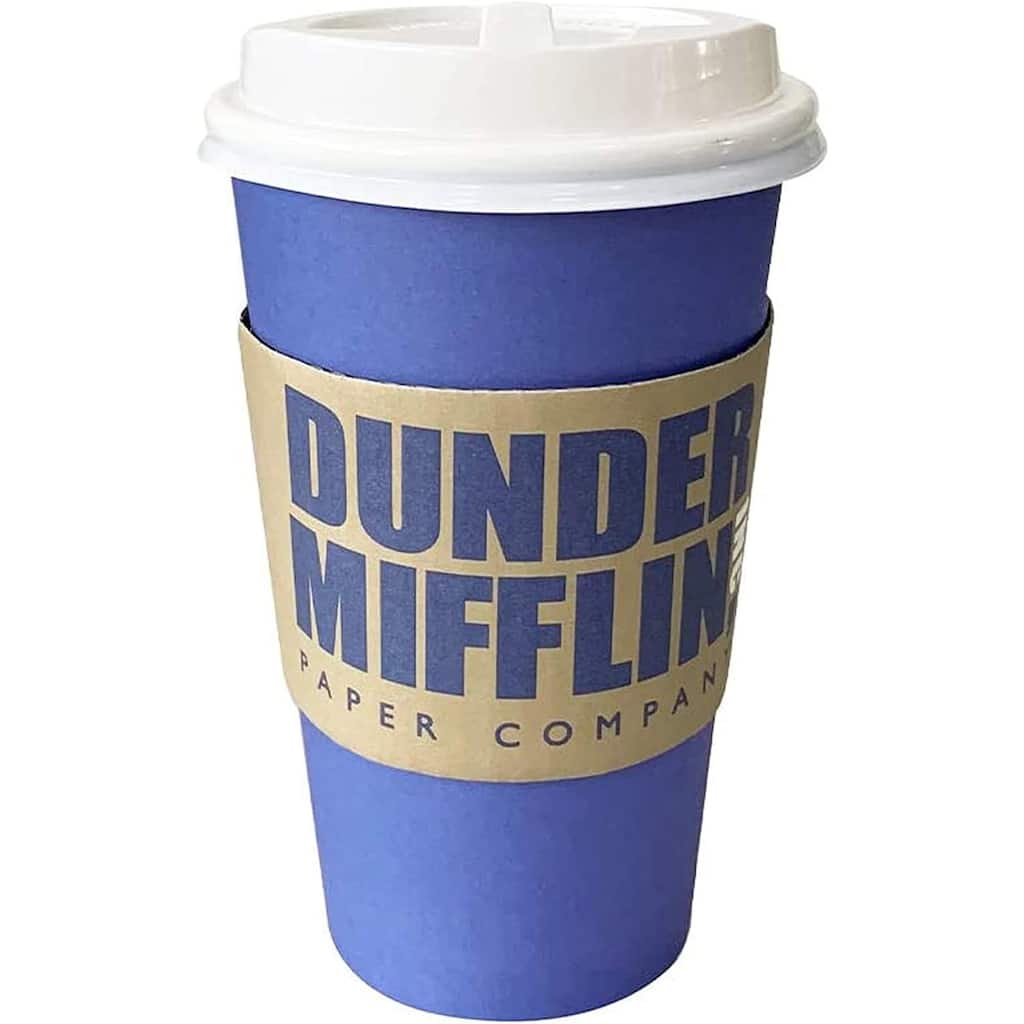Silver Buffalo The Office Dunder Mifflin 8pk Paper Travel Disposable Cups - 16 Oz