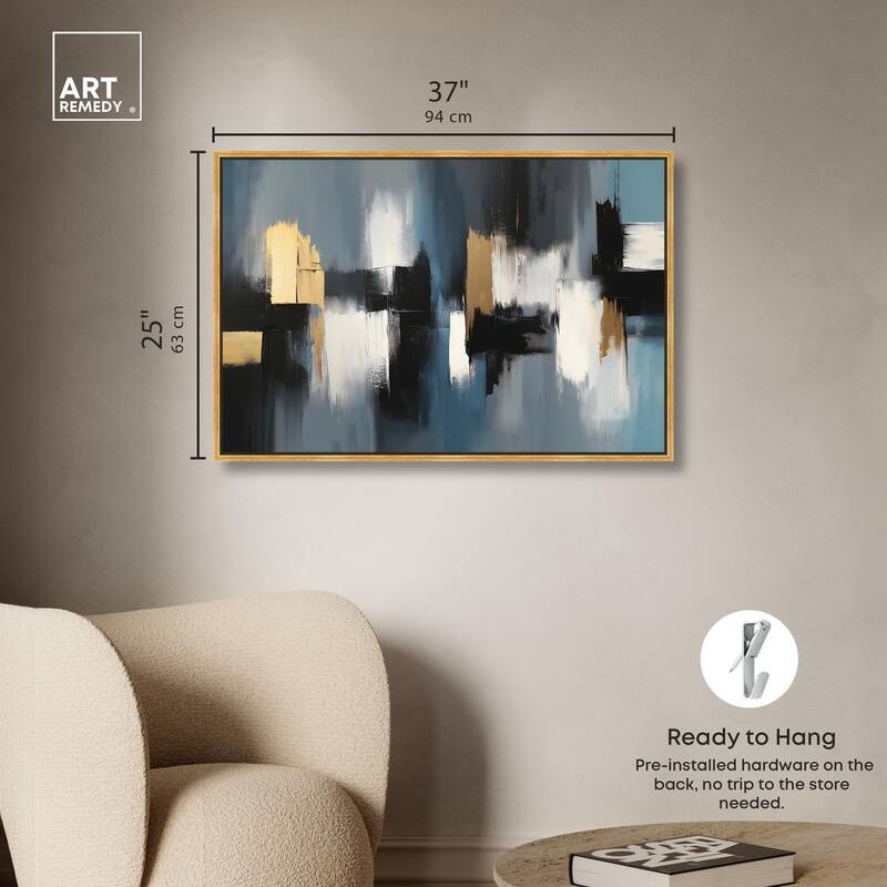 Within Blues Canvas by Art Remedy