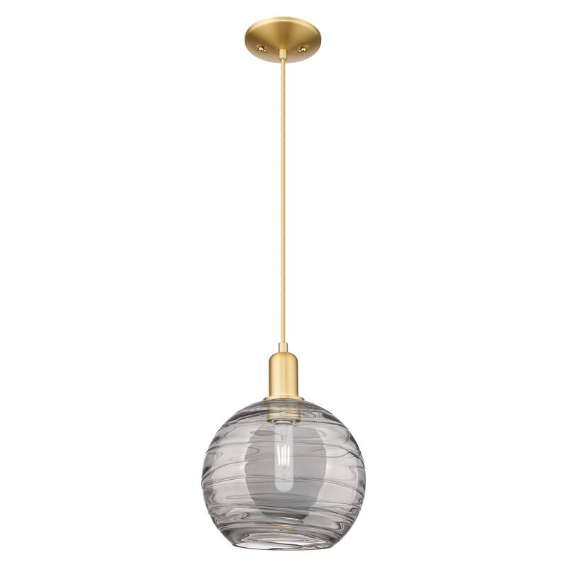 Innovations Lighting Endless Possibilities Arcadia - Athens Deco Swirl - 1 Light 10" Cord Hung Mini Pendant - Satin Gold