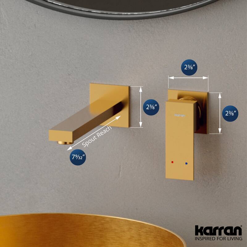 Karran Alberton KBF620 Single Handle Wall-Mount Bathroom Faucet