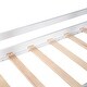 preview thumbnail 10 of 8, White Twin Pine House Bed with Roof, Windows & Drawers