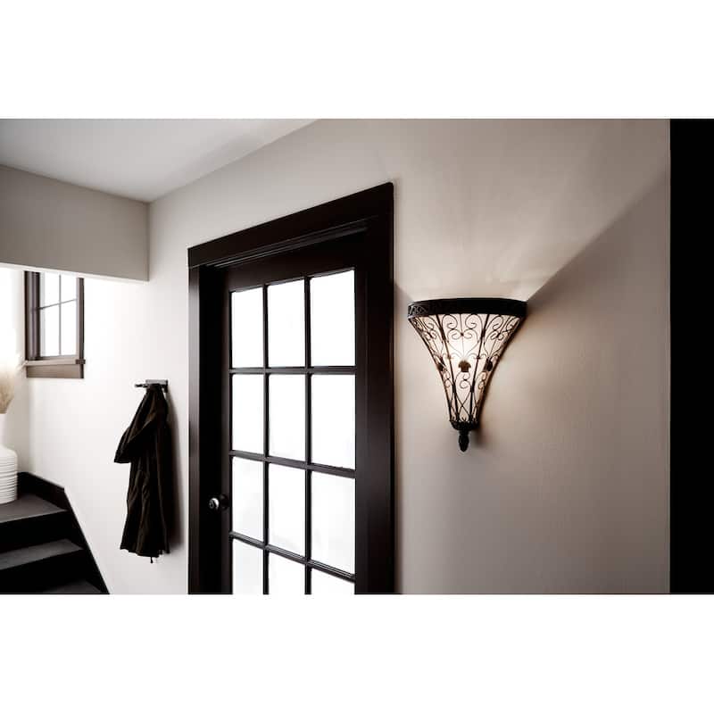 Kichler Lighting Marchesa Collection 1-light Terrene Bronze Wall Sconce