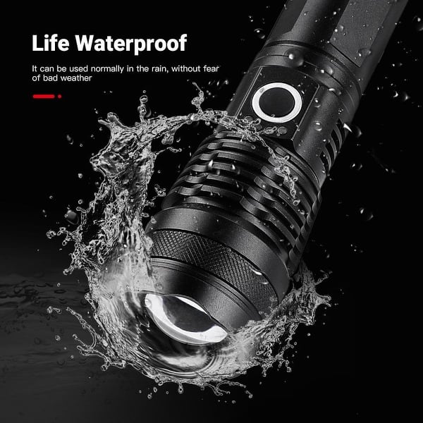 10000 lumens flashlight rechargeable Police Security Skylar-R Flashlight, 97847 Use the included USB DAVINCI® 10000L