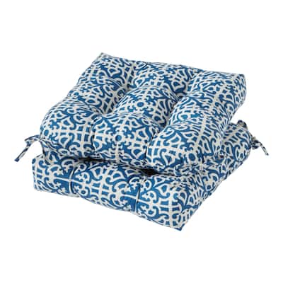 20-inch Outdoor Indigo Seat Cushion (Set of 2)