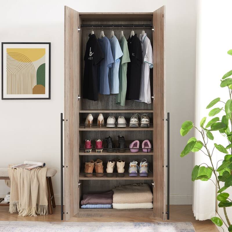 Manhattan Comfort Lee Modern 3.0 Freestanding Wardrobe Closet Armoire