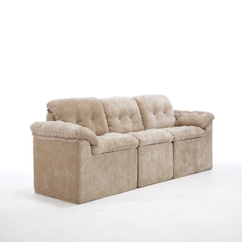 Modular Convertible Cushioned Sleeper Sofa Set