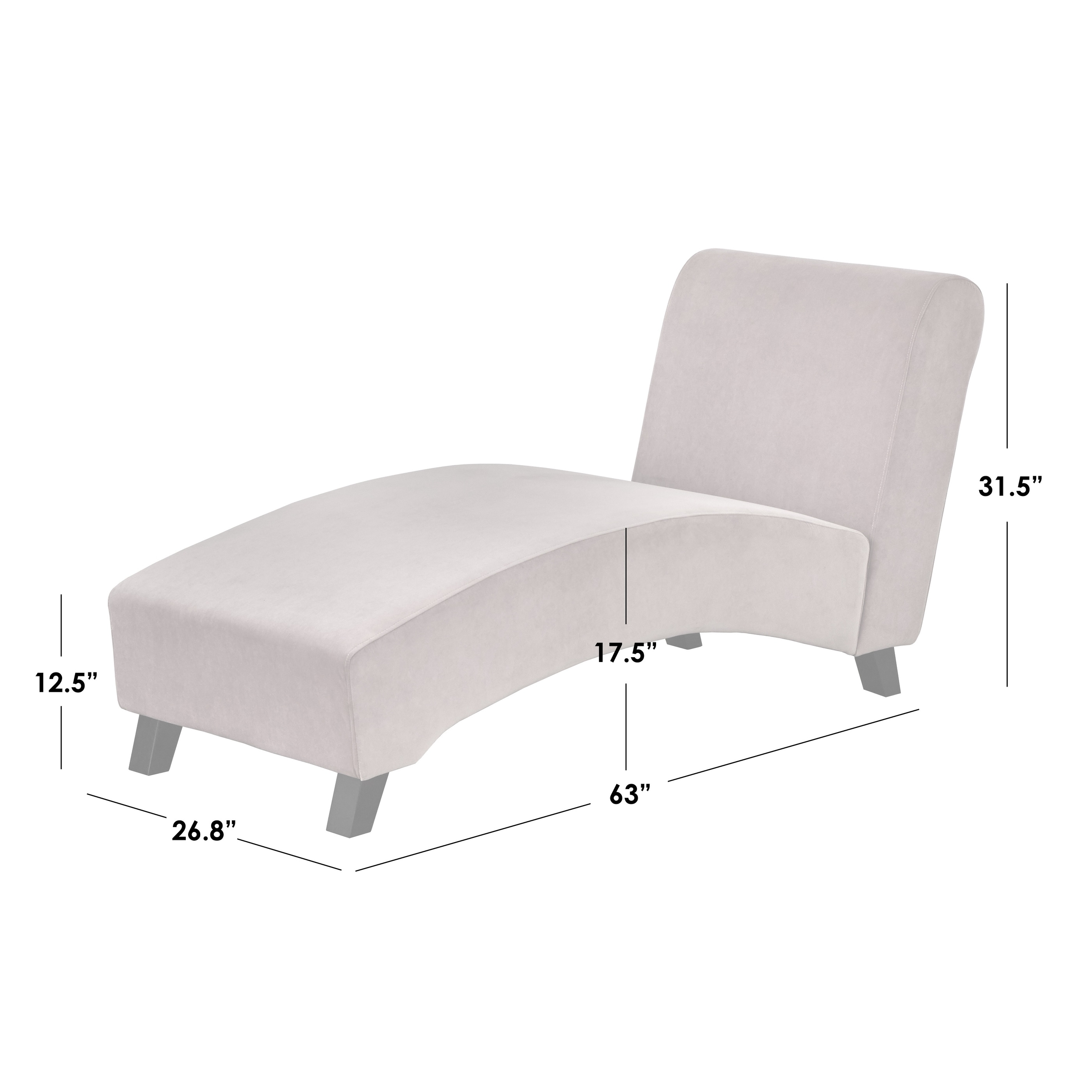 Simple Living Genevieve Chaise Lounge - On Sale - Bed Bath