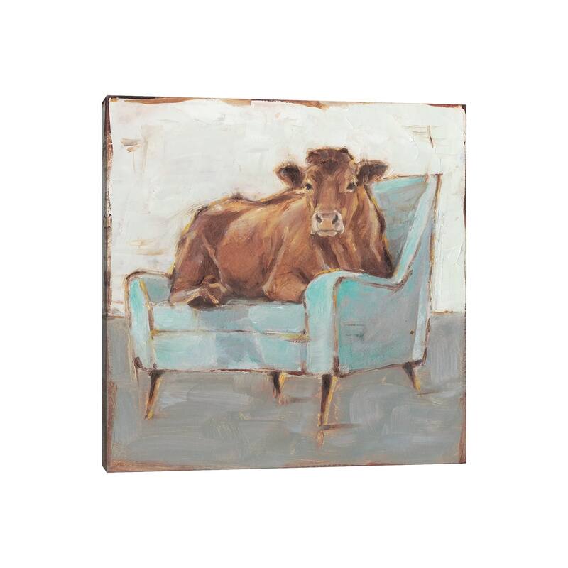 iCanvas "Moo-ving In IV" by Ethan Harper Canvas Print
