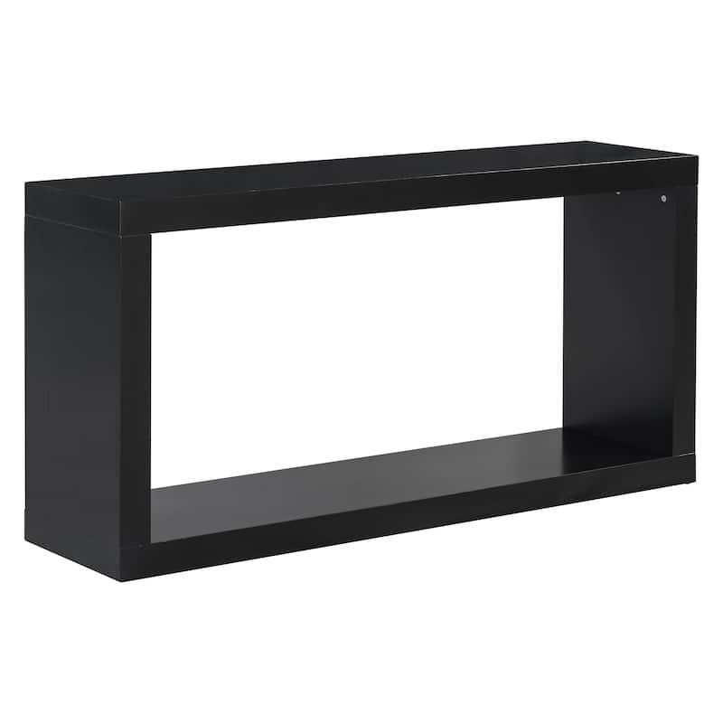 Black Entrance Table Rectangular Corridor Table for Living Room, Simple Console Table Console Tables