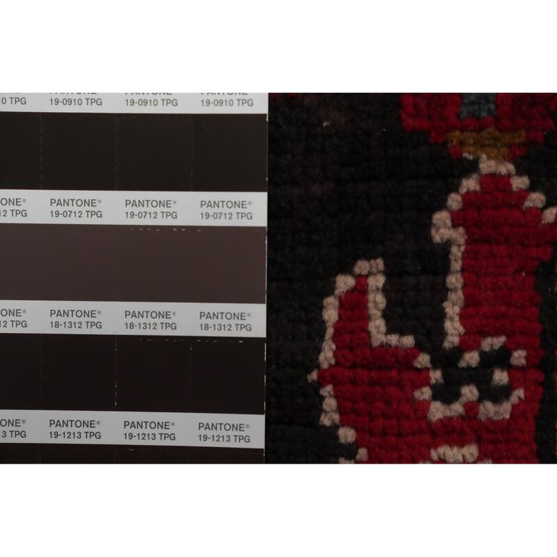 Hand Knotted Oriental 100% Wool Carpet Traditional Medallion Red Heriz Area Rug - 8' 11'' X 6' 11''