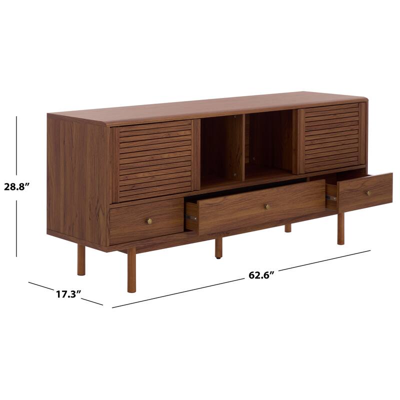 SAFAVIEH Home Adrin 3 Drawer Sideboard - 63"W x 17"D x 29"H