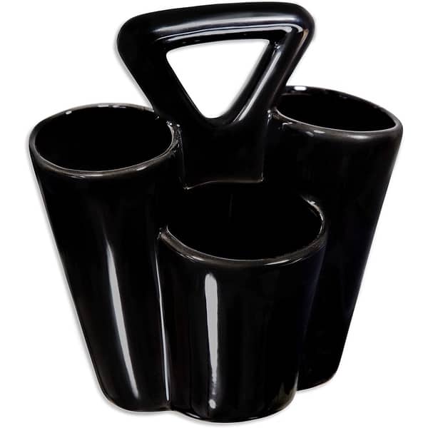 Shop Farmhouse Decor 4 Section Ceramic Silverware Holder