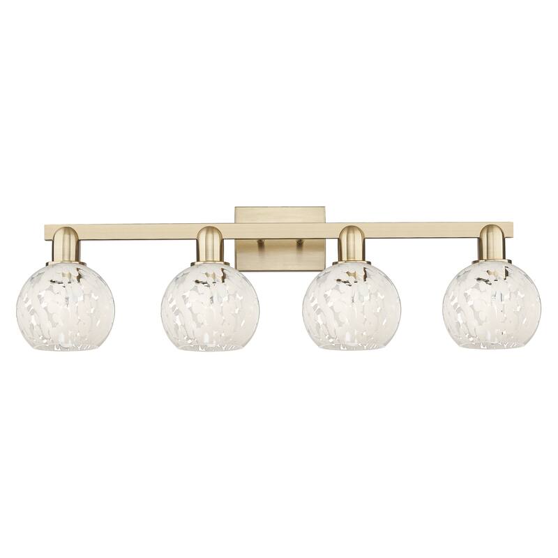 Innovations Lighting Endless Possibilities Arcadia - White Mouchette - 4 Light 33" Bath Vanity Light