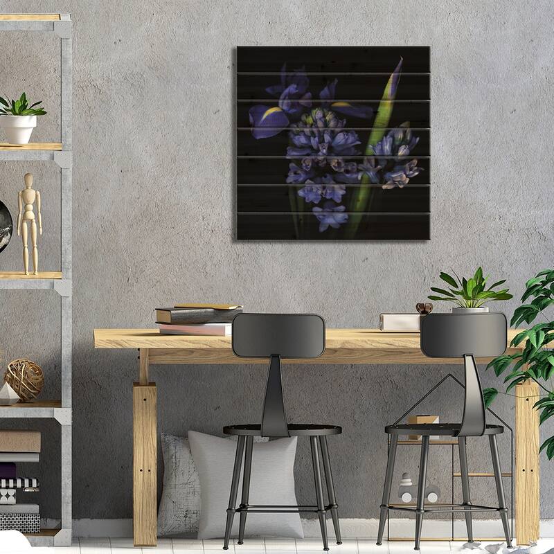 Wednesday… Winter… The Blues… Print On Wood by Magda Indigo - Multi-Color
