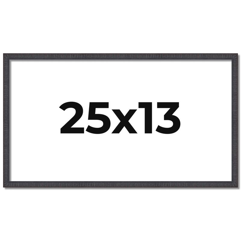 25x13 Frame Brown Solid Wood Picture Frame - Complete Modern Photo