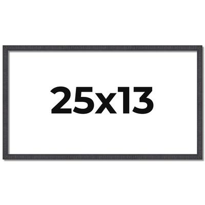 25x13 Frame Brown Solid Wood Picture Frame - Complete Modern Photo