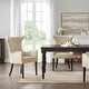 preview thumbnail 1 of 7, Madison Park Angelica Tan Arm Dining Chair (Set of 2)
