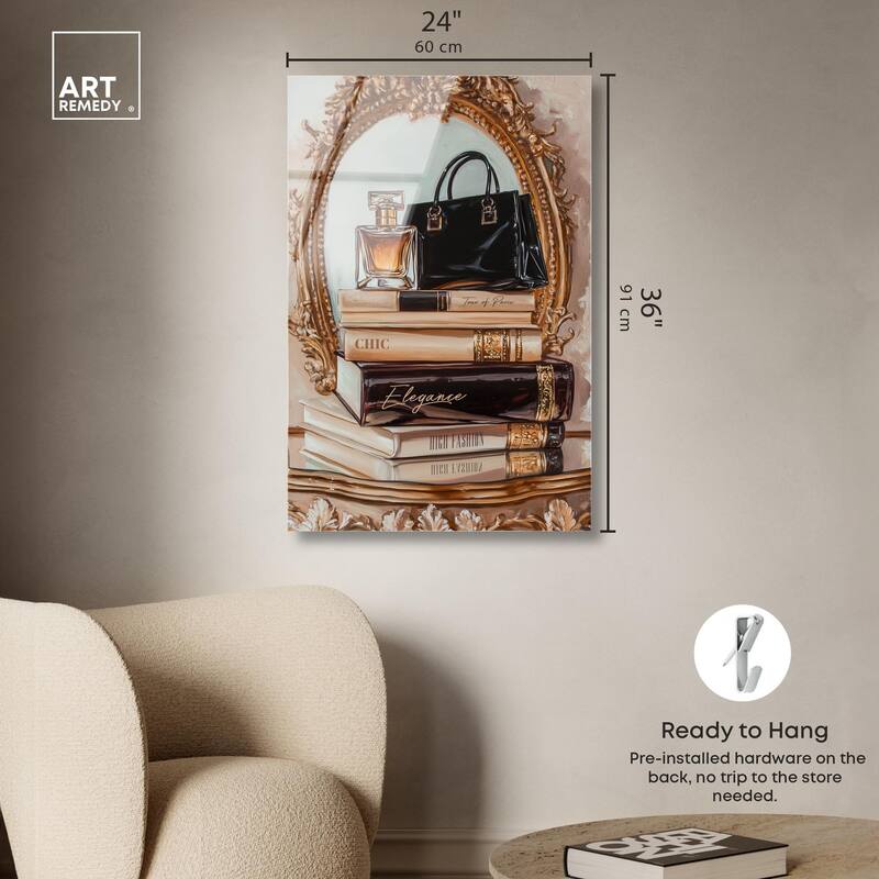 Elegant Glam by the Mirror Acrylic by Art Remedy, Ready to Hang