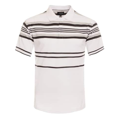 NE PEOPLE Mens Basic Stripe Polo T-shirts