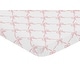 preview thumbnail 2 of 4, Sweet Jojo Designs Pink Bows Girl Fitted Mini Portable Crib Sheet - Blush and White Bow for Ballerina Ballet Princess Collection