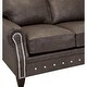 preview thumbnail 4 of 10, Payne Top-grain Leather Sofa and Two Chairs Set