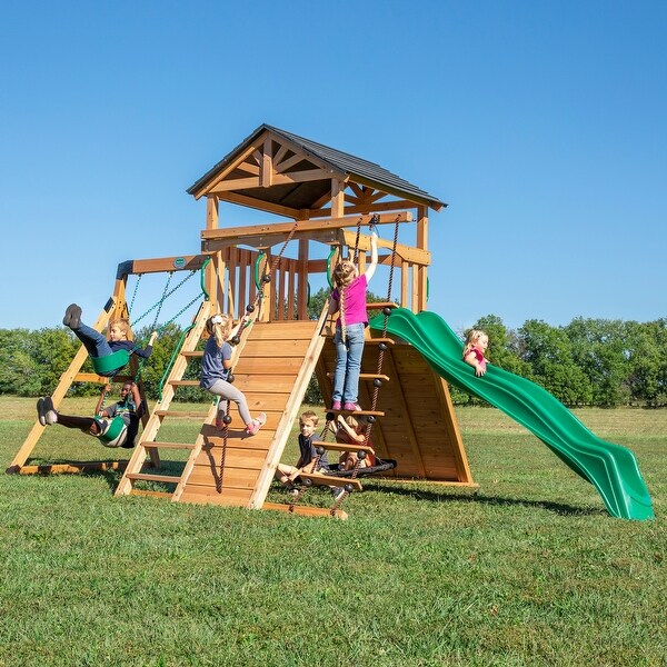 Backyard Discovery Montpelier All Cedar Swing Set Bed Bath