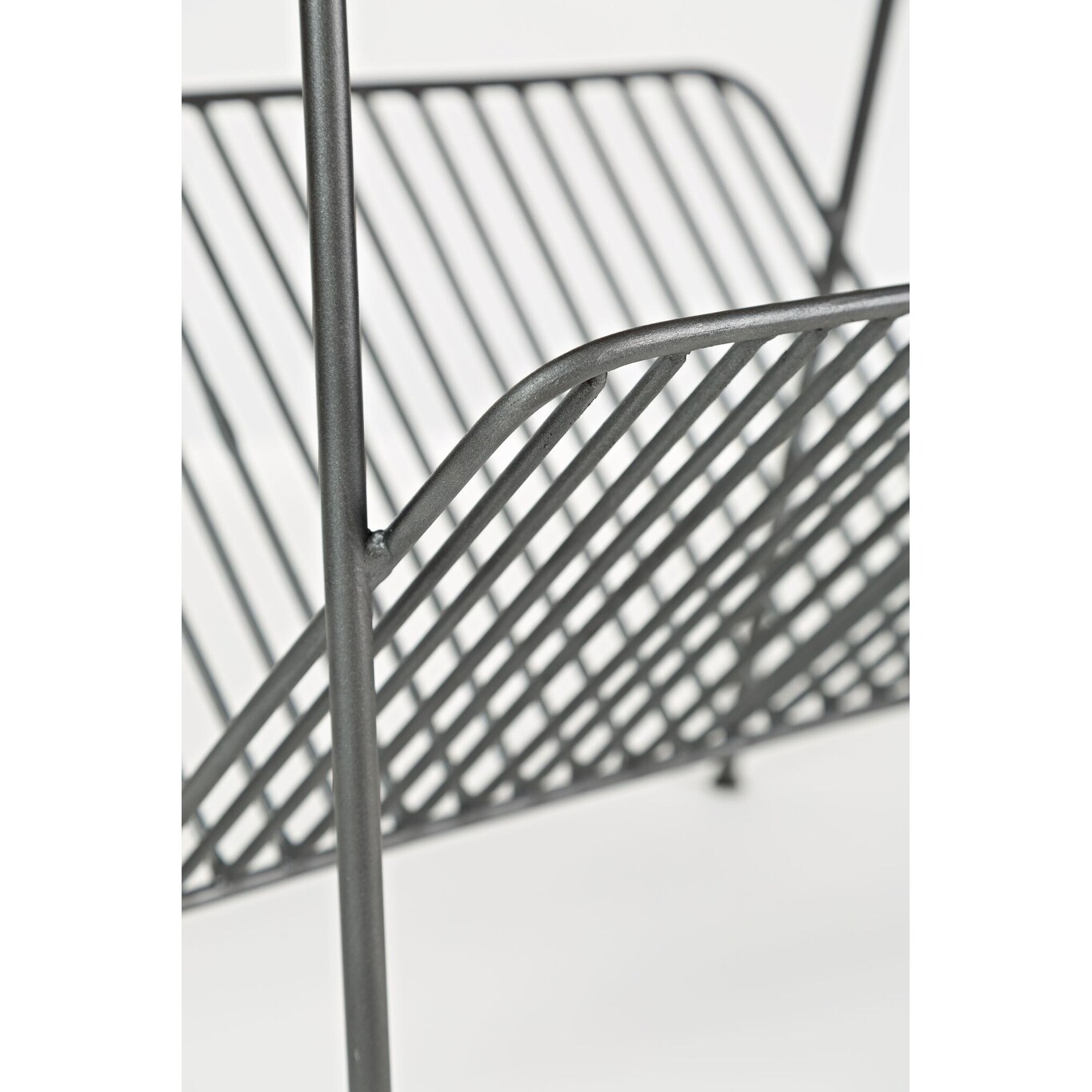 Global Archive Magazine Rack Chairside Table by Jofran Brown Cabin