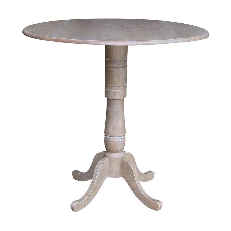 42 in. Round Dual Drop Leaf Dining Table